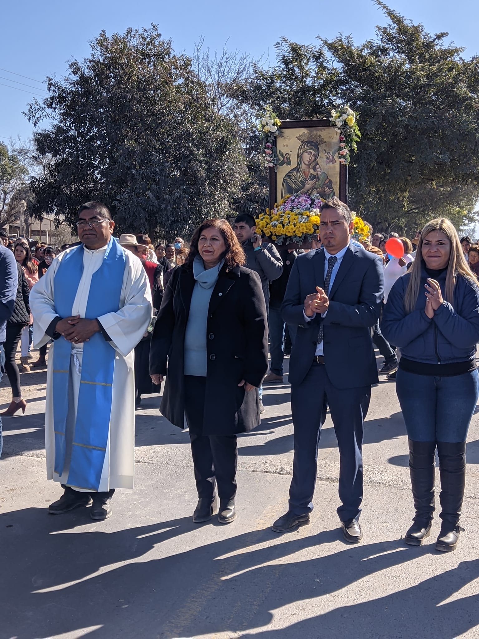 La comunidad de La Isla celebró a la Virgen del Perpetuo Socorro